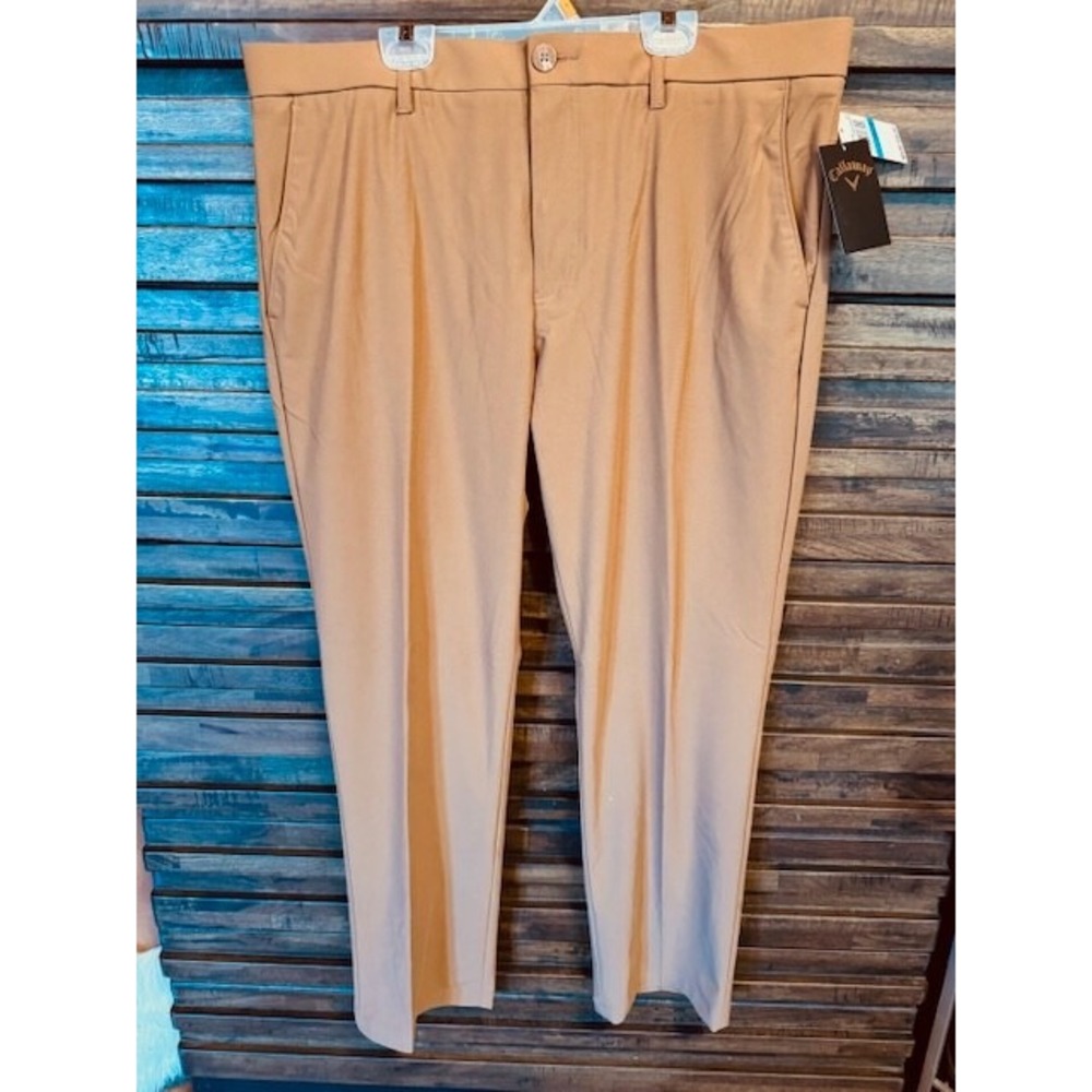 Callaway Golf Pants Mens 36 x 30 Opti-Dri Stretch Dark Ginger NEW Originally $96